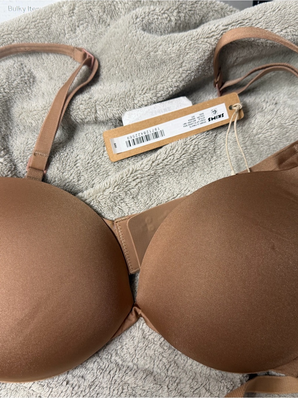 SKIMS Smooth T-Shirt Bra Pack in Nude, Tan, and Black - Picture 6 of 8